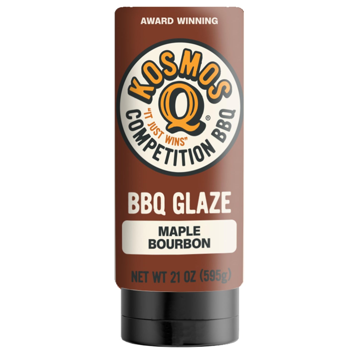 Kosmos Q Maple Bourbon BBQ Glaze, Sweet & Sticky BBQ Sauce for Ribs, Chicken, Pork, or Brisket, Competition-Ready Barbecue Glaze with Real Maple Syrup