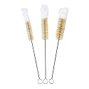 HOME-X Soft-Tip Cleaning Brush Set, Soft Scrub Brush with Long Handle, Handy Crevice-Cleaning Tool, Glassware-Cleaning Brush, Set of 3