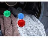 Reusable Dryer Balls Laundry Wash Dryer Balls Anti-Static Fabric Softener Laundry Washing Ball, 6pcs (Red)