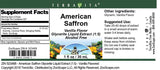 American Saffron Glycerite Liquid Extract (1:5) - Vanilla Flavored (1 oz, ZIN: 523468)