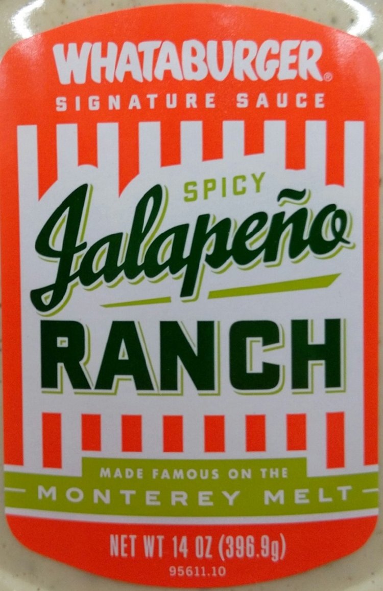 Whataburger Signature Sauce 14oz-16oz Squeeze Bottle (Pack of 4) Select Flavor Below (Spicy Jalapeno Ranch - 14oz)
