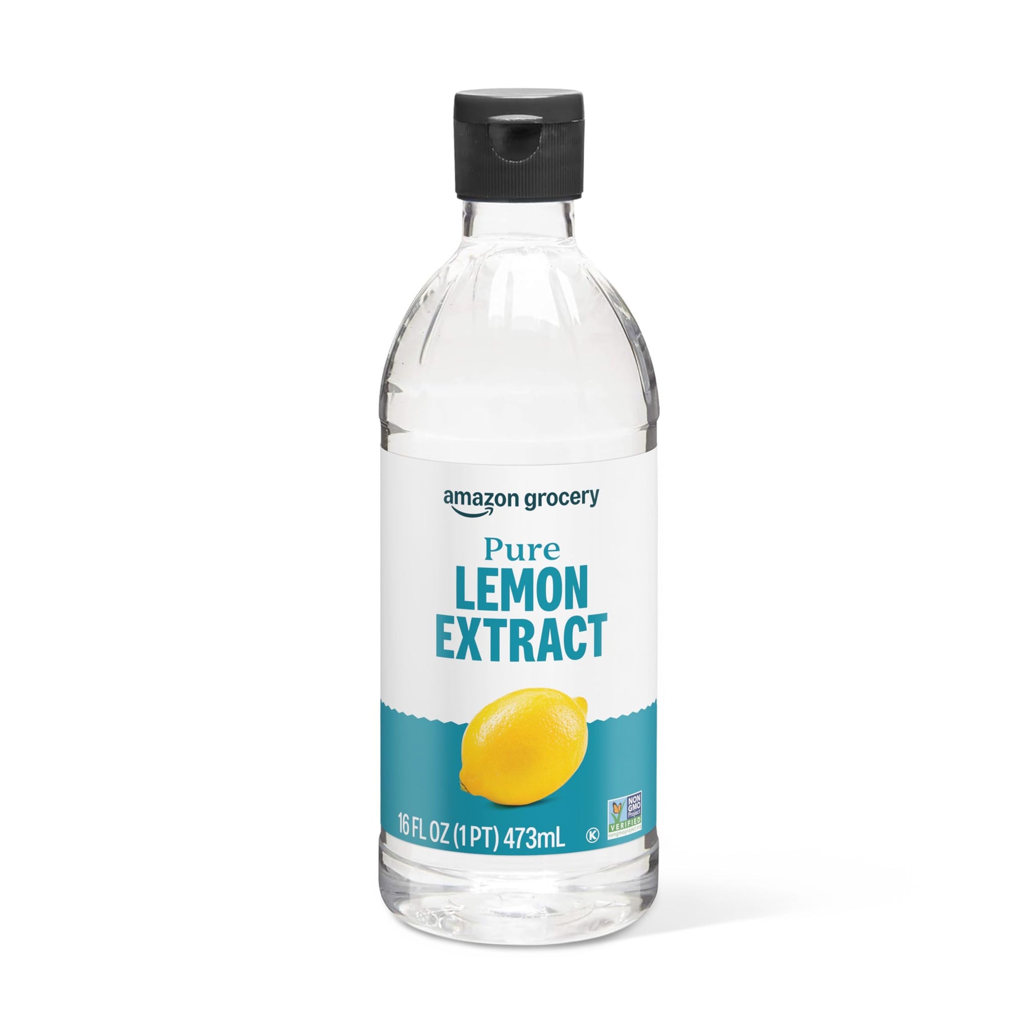 Amazon Grocery, Pure Lemon Extract, 16 Fl Oz