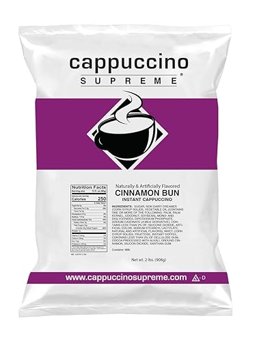 Cinnamon Bun Instant Cappuccino Mix 2 Lb Bag
