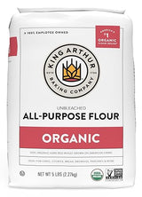King Arthur 100% Organic All-Purpose Flour, Unbleached, 5 lb Bag - Non-GMO Project Verified, No Preservatives