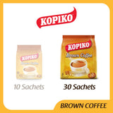 Kopiko Brown Instant Coffee Mix - Authentic Indonesian Volcanic Coffee - Taste the Irresistibly Delicious Coffee with Brown Sugar (0.88 OZ/25gr x 30