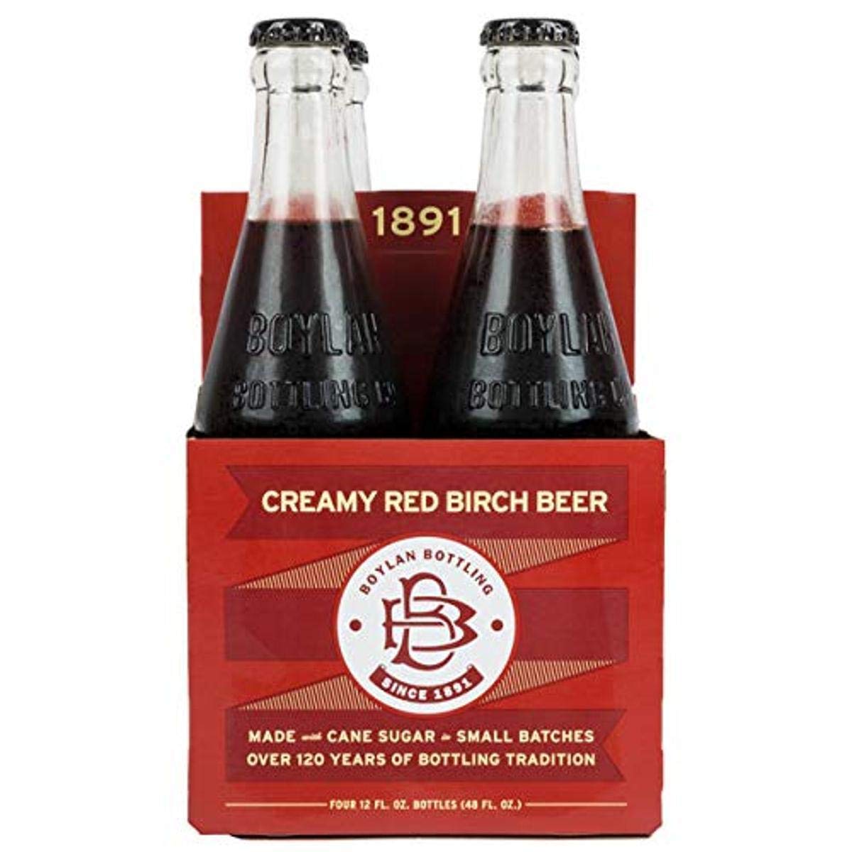 Boylan Bottling Co, Creamy Red Birch Beer, 4-pk, 12 fl oz