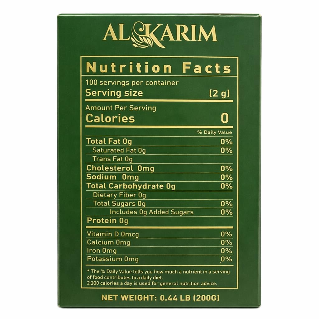 AL-KARIM Cardamom Green Tea, 100 Tea Bags, Natural Cardamom Flavor, 200g Net Weight