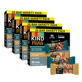 KIND Bar Mini's, Dark Chocolate Nuts/Caramel Almond & Sea Salt, Gluten Free, Low Sugar, 10 Count (Pack of 8)