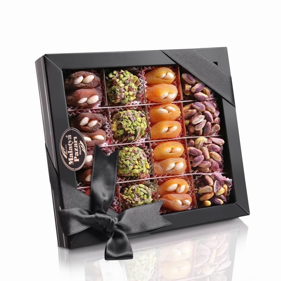 Malatya Pazari Stuffed Dried Fruits and Turkish Delight with Nuts, 10.5oz