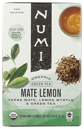 Numi Tea Organic Mate Lemon Green Tea (3x18 bag)