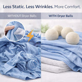 Wool Dryer Balls 4 Pack XL 7cm, 100% New Zealand Wool, Reusable 1000+ Loads, Natural Fabric Softener Alternative, Reduces Static & Wrinkles.