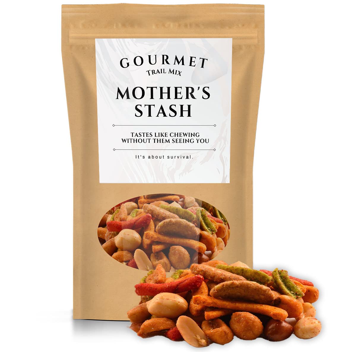 Mother’s Stash Trail Mix - Premium Snack Blend Kepperton Gourmet Funny Food Gifts for Moms Day Gag Gift for Women Easter Basket Ideas for Mom Friends
