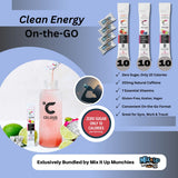 Energy Powder Packets - 3 Top Flavors 30 Energy Drink Packets for On the Go Essential Energy and Hydration | Bundled by Mix It Up Munchies | Healthy