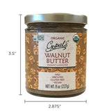 Gopal’s Sprouted Organic Raw Walnut Butter, 100% Gluten-Free (Unsalted) 8 Ounces | Keto, and Paleo-Friendly