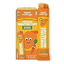 Sweet Nothings, Mango, USDA Organic Kids' Squeezable Super Fruit Smoothie Pops, Pack of 6 - Dye-Free, No Added Sugar, Dairy-Free, Vegan, Healthy