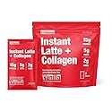 Strong Coffee Co. Vanilla Instant Latte Travel Pack | Organic Coffee with 15g Collagen Protein | Lion’s Mane & L-Theanine | Nootropic Instant Coffee |