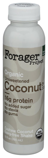 Forager Project Organic Unsweetened Cashew Coconut Shake, 12 FZ