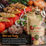NY SPICE SHOP Tunisian Seasoning Blend - Harissa Seasoning - Mixed Spice Powder - Spicy Seasoning Mix - Herb Spice Flavor - Great For Harissa Paste (4