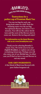 Bromley's Earl Grey Black Tea, 24 Count