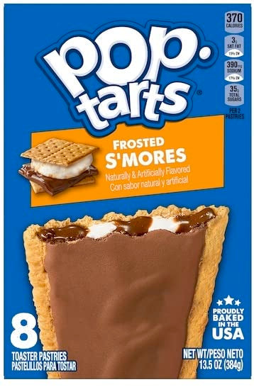Pop Tart Frosted Toaster Pastries Variety, Hot Fudge Sundae, S'mores, Chocolate Fudge, and Cookies & Creme, 13.5 Ounce (Pack of 4) - with Two Make
