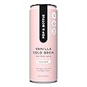 Pop & Bottle Vanilla Oat Milk Lattes - Cold Brew, Sustainably Sourced Marine Collagen, MCT Oil, Organic, Dairy Free, Gluten Free, Lightly Sweetened