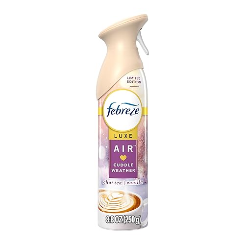 Febreze Air Mist Air Freshener Spray, Odor-Fighting Room Spray, Air Fresheners for Home and Bathroom and Kitchen, Aerosol Can, Cuddle Weather Scent