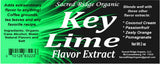 Key Lime Flavor Extract Organic 2 oz - Water Soluble, Sugar Free Flavor Drops for Baking, Drinks, Ice Cream, Candy, Natural Food Grade Flavoring