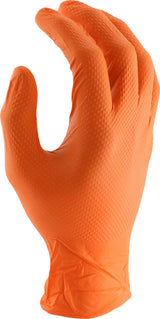West Chester PosiGrip 2940 7 MIL Industrial Grade Nitrile Gloves - [Pack of 90] Orange, X-Large, Powder-Free Gloves with Diamond Embossed Textured