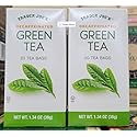 Trader Joe's Decaffeinated Green Tea 1.34oz 38g (Two Boxes)