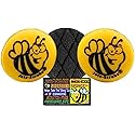 Bee Themed Round Kitchen Scrubber Sponge, Set of 3, Scratch-Free, Odor Resistant, Dishwasher Safe
