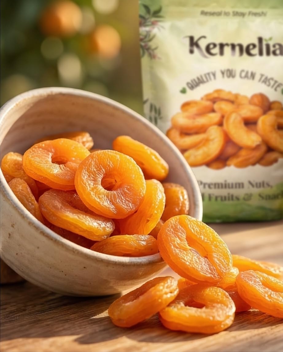 Fancy Dried Peaches - Naturally Sweet & Tender Sun-Dried Stone Fruit Halves - Gourmet Dried Peach Slices for Snacking, Baking & Toppings - USA Packed