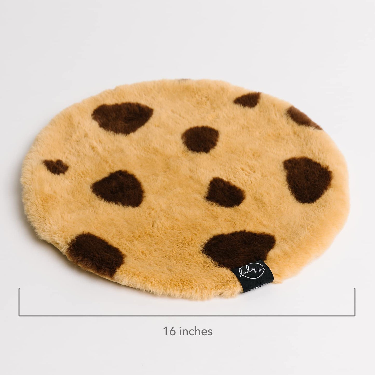 La La Fay Mini Blanket Cookie Buddy - Unisex Luxe Minky Faux Fur Cookie Lovie Baby Security Blanket - Essential Newborn Gifts for Boys and Girls