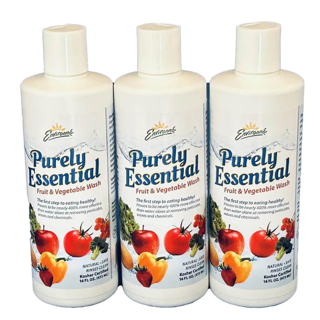 Environne Purely Essential Fruit & Vegetable Wash, Natural Produce Cleaner, 16 Fl Oz