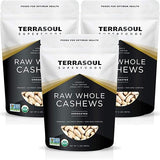 Terrasoul Superfoods Organic Raw Cashews, 6 Lbs (Pack of 3), Premium Quality for Snacking, Baking, and Culinary Creations