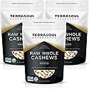Terrasoul Superfoods Organic Raw Cashews, 6 Lbs (Pack of 3), Premium Quality for Snacking, Baking, and Culinary Creations