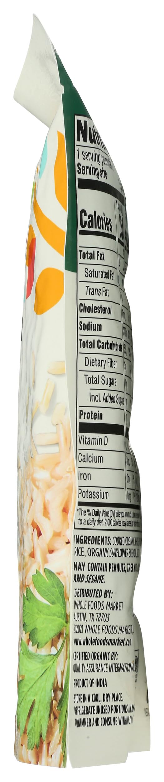 365 by Whole Foods Market, Organic Whole Grain Brown Rice, 90-Second Microwave in Pouch, 8.8 Ounce