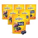 Sunsweet Amazin' Prunes Orange Essence - Prunes Pitted Unsweetened & Dried - Gluten Free, Vegan, Low Fat - Fiber & Minerals - 6 oz pouch - 6 Pack