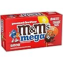 M&M'S Peanut Butter Chocolate Candy, Full Size 2.83 oz Bag, Pack of 24 Bulk Candy Chocolate
