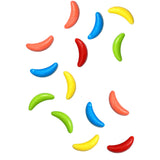 Assorted Fruit Banana Hard Candy, 1 Pound, Vending Machine Hard Candy