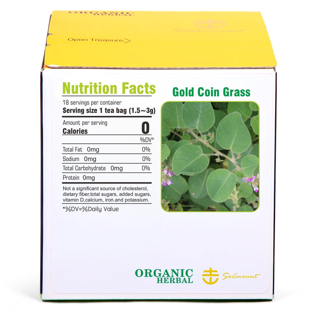 Soilmount - Lysimachia Tea - |Gold Coin Grass|Kidney Health|jinqiancao|???/???| - Pure Herbal Tea - Natural, Organic, Non-GMO, Clean Ingredients