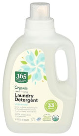 365 by Whole Foods Market, Organic Concentrated Laundry Detergent, Unscented, 33 HE Loads, 50 Fl Oz