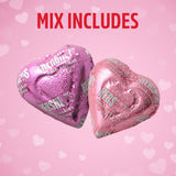 Mothers Day Cookies 'n' Creme Chocolate Hearts in Heart Box, Pack of 30, Mothers Day Chocolate Gift Box, Perfect Chocolate Gift for Mom, Wife, or