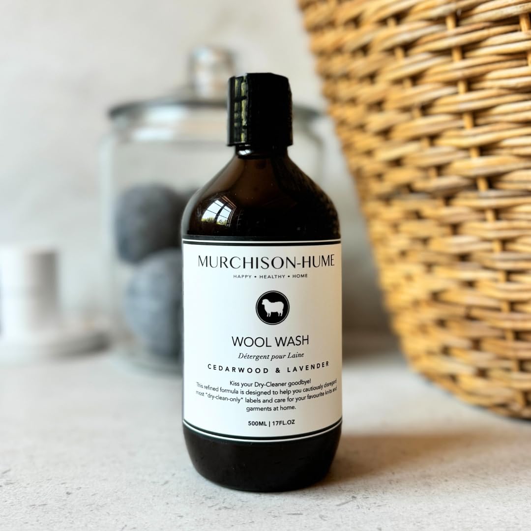 Murchison-Hume Luxury Wool Wash - Eco-Friendly Detergent for Wool, Cashmere & Delicates - Cedarwood or Lavender - Plant-Based, Biodegradable Formula