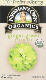 Newmans Own organic anics Organic Tea Green Ginger, 20 ct
