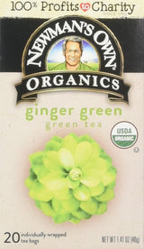 Newmans Own organic anics Organic Tea Green Ginger, 20 ct