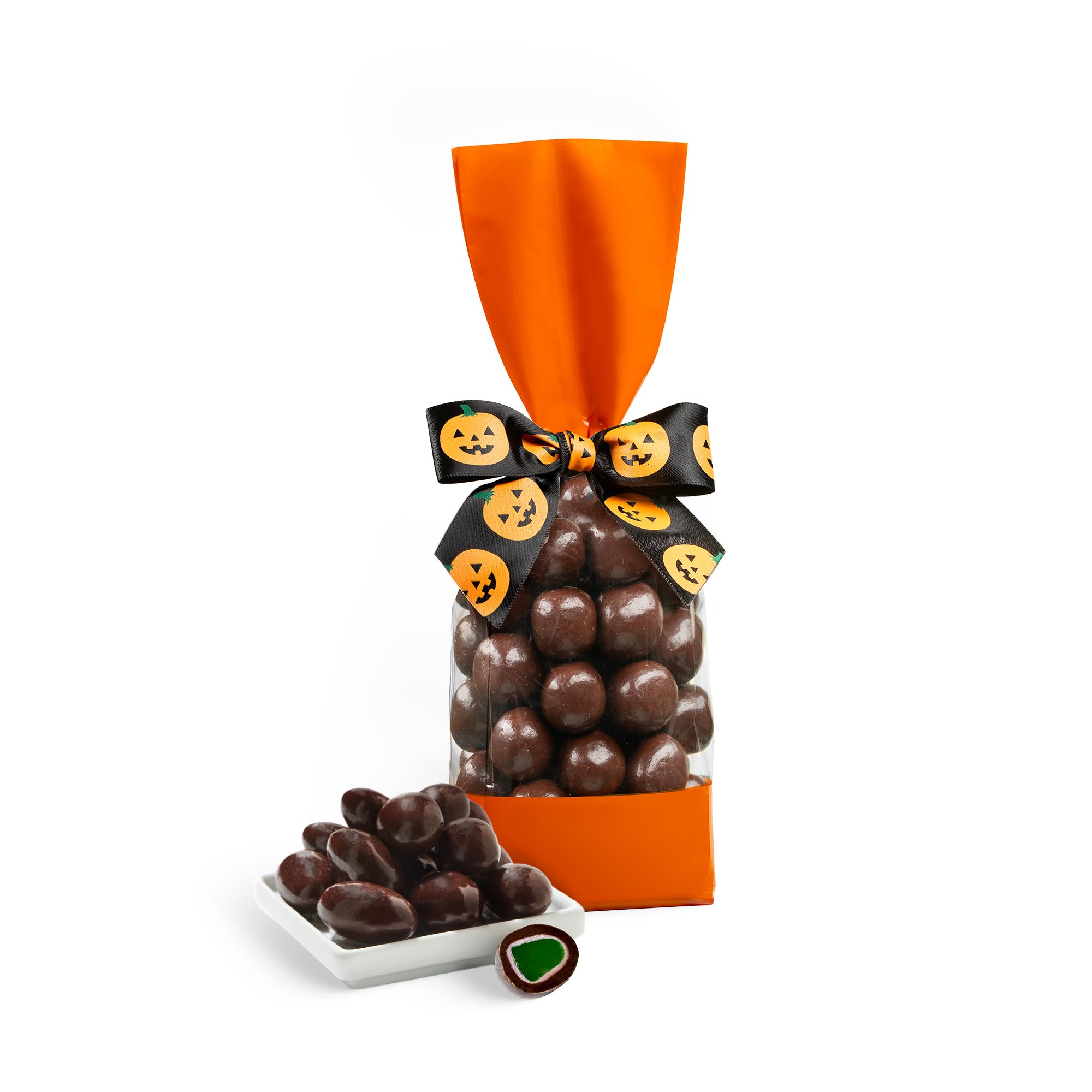 Fames Chocolates Happy Halloween Chocolate Jellies and Orange Nougat Candy - 2pcs set