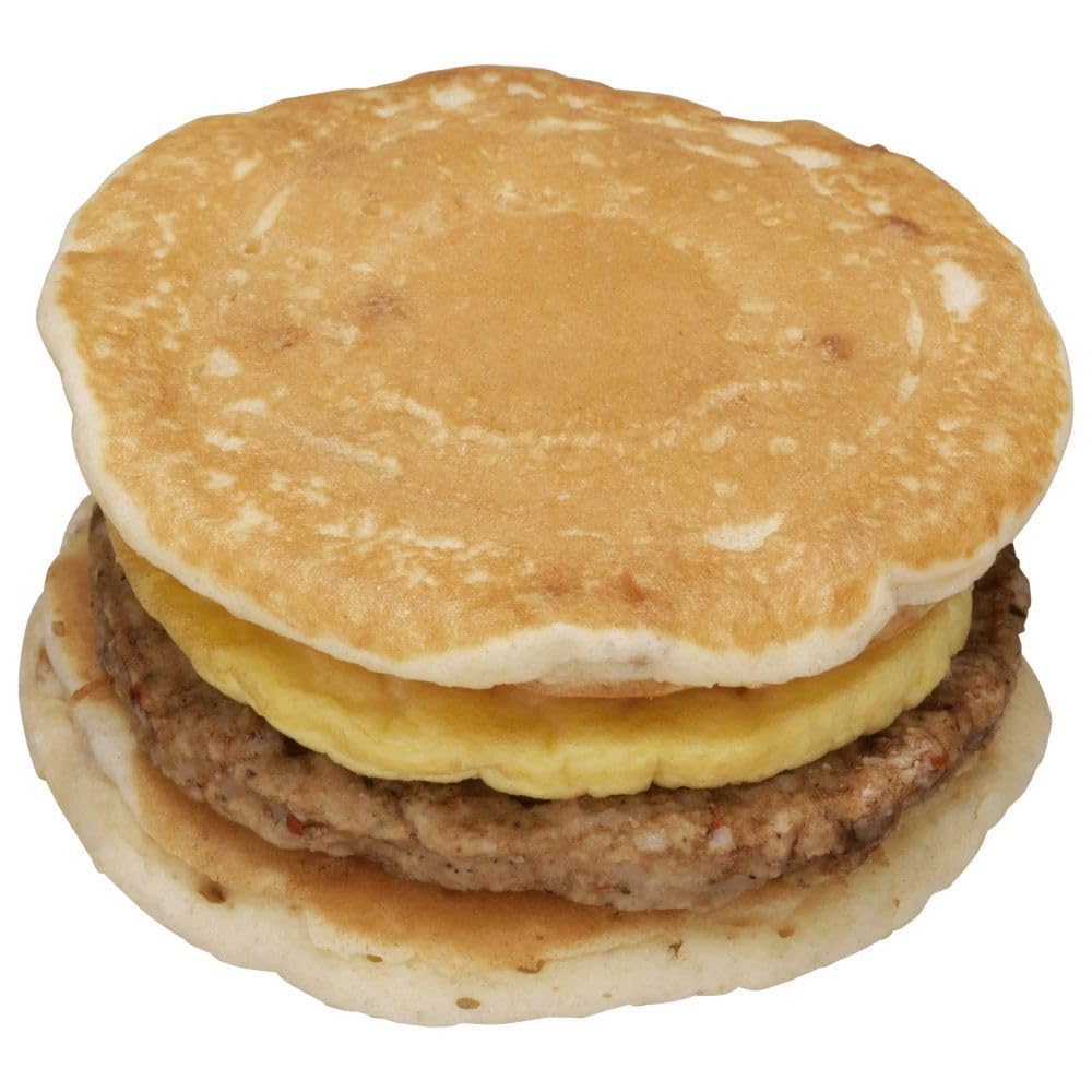 Jimmy Dean Egg Pancake and Sausage Sandwich, 4.9 Ounce -- 12 per case.