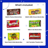 Movie Night Basket Gift Set - with Candy Variety Pack, Movie Trays, Movie Snacks & Popcorn Set - Gift Baskets For Families by Cheshire Gifts