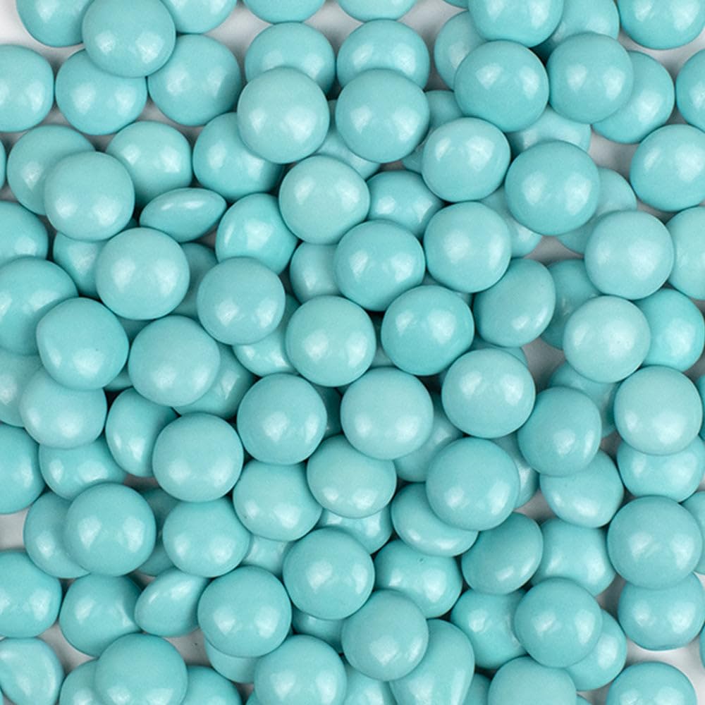 1,060ct Light Blue Bulk Just Candy Chocolate Coated Candy Gems (2.5lb)