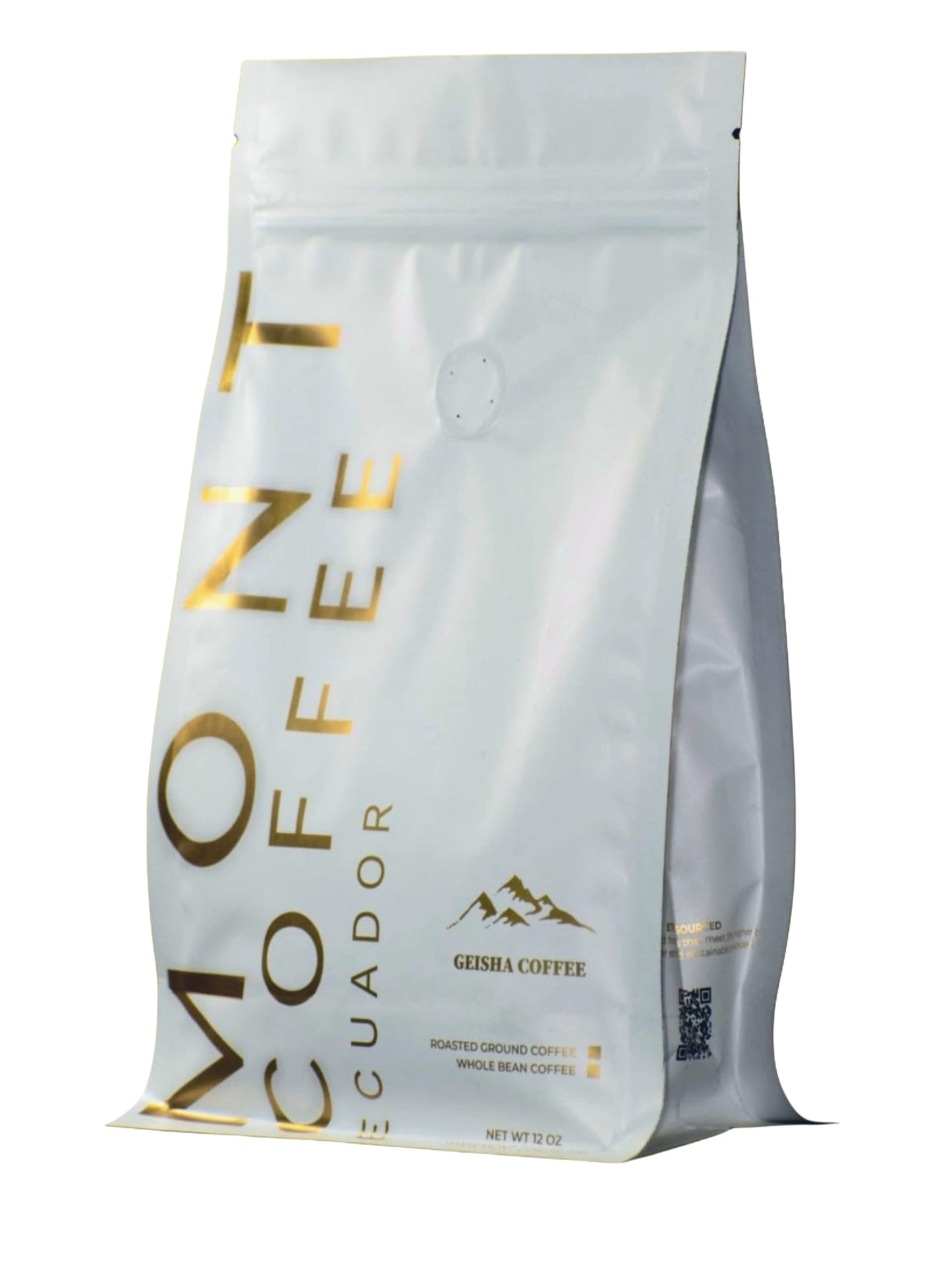 Mont Coffee - Geisha Coffee Ecuador, Whole Bean, Fresh Rosted, Premium Ecuadorian Specialty Geisha Roasted Coffee Beans | Awarded 88+ (12oz